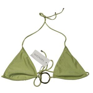 Shondel Triangle Bikini Top in Green